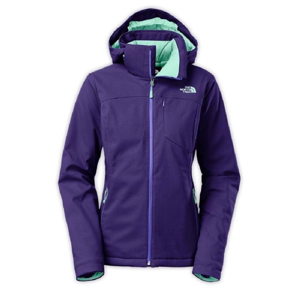 The North Face Women's Purple and Mint Ski Jacket